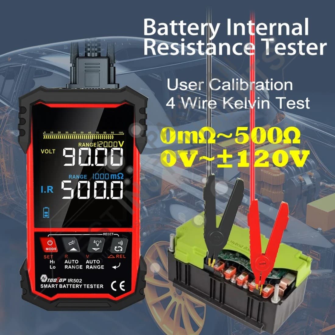 TOOLTOP IR502 BATTERY TESTER