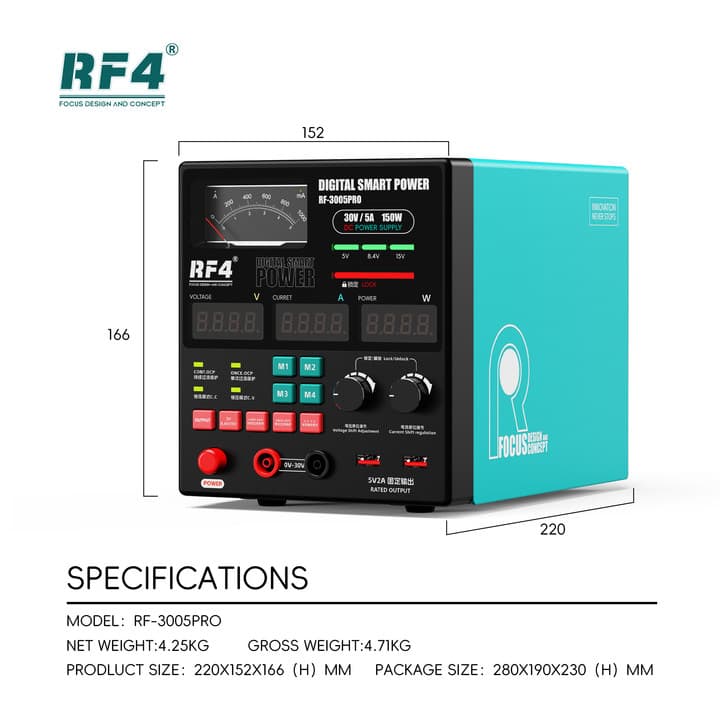 RF 3005PRO PROGRAMMABLE DC SUPPLY